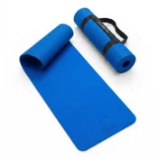 shumee Ultra tanka EVA podloga za jogo in pilates za vadbo, nedrseča, lahka, 3 mm, modra
