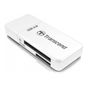 Čitalec kartic Transcend RDF5 bel, USB A 3.1 -- SD, microSD