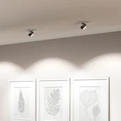 Top Light Puk! 80 Move LED spot mat temno rjava/krom leča - Dnevna soba/jedilnica - Sodobni - temno rjava, krom - Kovina