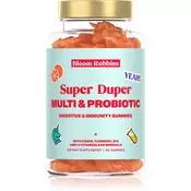 Bloom Robbins Super Duper MULTI & PROBIOTIC žvečilne kosti za podporo prebavi 60 kos