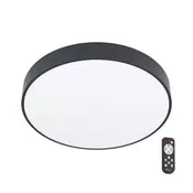 Eglo Zubieta-a spot/1, led, 18w, prečnik 300, dimabilna, sa daljinskim,crno/bela