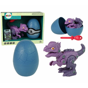 slomart LEAN TOYS Komplet dinozavra Stygimoloch z jajčkom in izvijačem - DIY