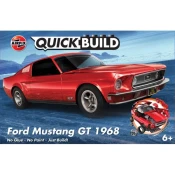 Sastavljeni model Airfix Suvremeni: Automobili - QUICKBUILD Ford Mustang GT 1968 - Montaža bez ljepila