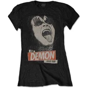 Kiss The Demon Rock Black L Ženske Majica