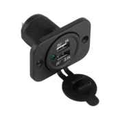 Peiying Auto punjac i adapter PY-CHR0001, 2xUSB za ugradnju, 3.1A , Crni