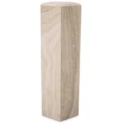 Casa Padrino luxury decorative column 31 x 31 x H. 99 cm - 5 Sided travertine natural stone column - Plant column - Living room decorative column - Hotel decorative column - Luxury furniture