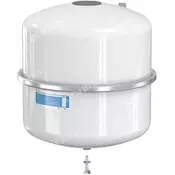 slomart Ekspanzijska posoda z membrano AIRFIX-A-35, 35L, 4.0/8 bar/70°C, priključek z navojem R3/4, bela RAL 9010, za sanitarno vodo in tlačne sisteme, viseča
