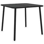 Vidaxl Vrtna miza antracitna 80x80x71 cm jeklo