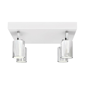 LED Reflektor TUNE 4xGU10/6,5W/230V mat krom/bela