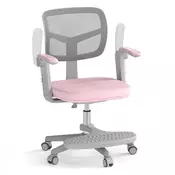 Northix Otroški pisarniški stol, nastavljiva višina 41-52 cm, roza