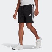 Črne kratke hlače za fitnes s tremi črtami AEROREADY