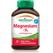 Jamieson Magnezij + vitamin B6 s bisglicinatom 50 tableta