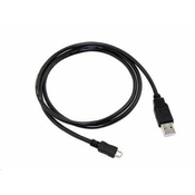 C-Tech USB 2.0 AM/Micro kabel, 1 m, črn