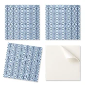 shumee Paket samolepilnih vinilnih ploščic z geometrijskim cvetličnim vzorcem 20x20x20 cm
