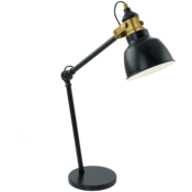 Stolna lampa EGLO 1X E27 40W CRNA/MESING THORNFORD