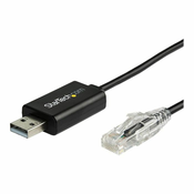 StarTech.com 6 ft (1.8 m) Cisco USB Console Cable - USB to RJ45 Rollover Cable - 460Kbps - Windows, Mac and Linux Compatible - M/M (ICUSBROLLOVR) - serial cable - 1.8 m - black