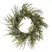 Autronic Venec Green wreath - diameter 60 cm, eucalyptus and pine needles (PRZ4112)