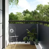 Balcony ekran Tamnosiva 400 x 100 cm poliratan