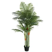 Vidaxl Umetna palma s 3 debli zelena 180 cm PP