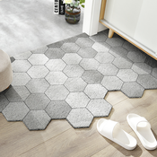Coconut - Mat Tepih otirac, 90 x 60 cm, Sivi