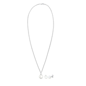 ELLI Set nakita srebrna/biserno bela