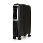 Klarstein Thermaxx Noir, radiator na olje, 2500 W, 10 – 30 °C, 24-ur, časovnik, daljinski upravljalnik, črna barva