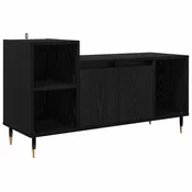 Vidaxl TV omarica Črna Orehovina 100 x 35 x 55 cm Konstruiran les