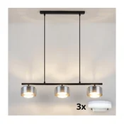 Brilagi - LED RGB prigušiva luster AURA LUX 3xGX53/14W/230V Wi-Fi Tuya crna/zadimljena