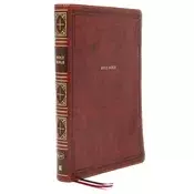 KJV, Thinline Bible, Giant Print, Leathersoft, Brown, Red Letter, Comfort Print