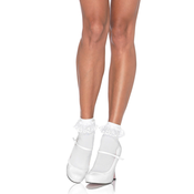 Leg Avenue Anklet with Lace Ruffle 3013 White
