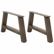 Vidaxl Noge za klubsko mizico v obliki črke A, 2 kosa, 70 x (30-31) cm, jeklo