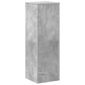 Vidaxl Stojalo za rastline betonsko sivo 33x33x100 cm inženirski les