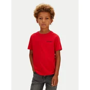 Calvin Klein Jeans Majica Minimal Logo IB0IB02608 Rdeča Regular Fit