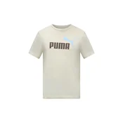PUMA Funkcionalna majica ESS No. 1 svetlo bež/svetlo modra/čokolada