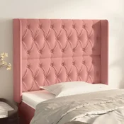 Vidaxl vidaXL Vzglavnik s krilci roza 103x16x118/128 cm žamet