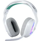 Slušalice Logitech G522 Lightspeed, bežične, bluetooth, gaming, mikrofon, over-ear, RGB, PC, PS5, bijele 981-001550