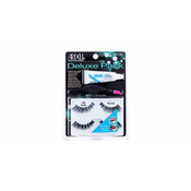 Ardell Natural Demi 120 odtenek Black darilni set umetne trepalnice 2 para + lepilo za trepalnice Duo 2,5 g + aplikator 1 kos