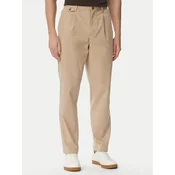 Tommy Hilfiger Hlače iz tkanine Harlem MW0MW43158 Bež Straight Fit