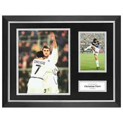 Christian Vieri Signed Photo Framed 16x12 Inter Milan Autograph Memorabilia COA