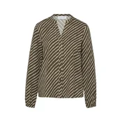 COMMA Bluza oliva/bela