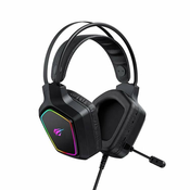 Havit Gamenote H656d RGB gaming slušalke, črna