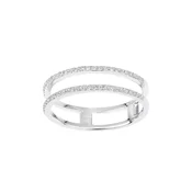DIAMANT LETERNEL Prstan Ring aus 375 Weißgold mit Diamant srebrna