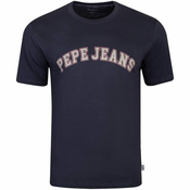 Pamucna majica Pepe Jeans za muškarce, boja: siva, s tiskom