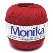 shumee Monika bombažna maksi vrvica 100 g, 550 m, rdeča