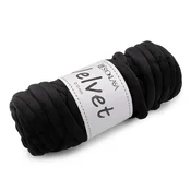 Preja Marshmallow debel žamet O10 mm 500 g - (035) črna