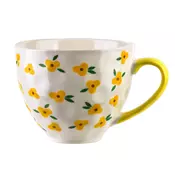 Mondex Skodelica porcelan Florella 400ml 11x15x9 cm rumene cvetice 1 kos, (5000179544)