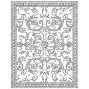 Casa Padrino Luxury Baroque Living Room Carpet White/Gray - Various Sizes