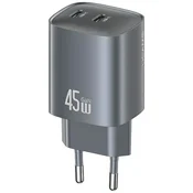 USAMS POLNILEC USAMS 45W GAN 2XUSB-C ZA IPHONE XIAOMI
