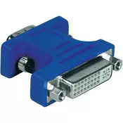 HAMA adapter-konverter VGA na DVI (m/A3) (Crni) pozlaÄ‡eni - 45074  VGA - muA!ki DVI-I - A3enski