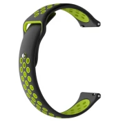 BStrap Silicone Sport pašček za Xiaomi Amazfit GTR 42mm, black/green (SXI001C0104)